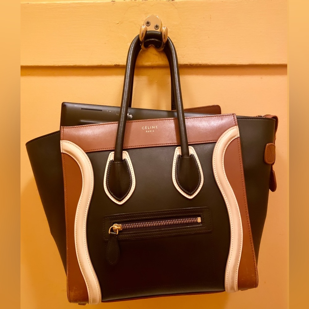 Celine Tricolor Micro Luggage Bag